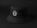 Originals matte-black bucket hat with embroidered white crown
