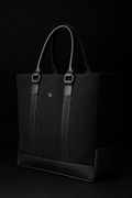 Originals black canvas gym tote with crown emblem